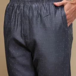 white heart Pack of 2 Ethnic Wear Viscose Blend Elasticated Waist with Side Pockets Men Pyjama image 5