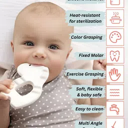 Sun & Shine Infants Set Of 2 Brown & Yellow Neigh Neigh & Gummer Gator Teethers image 2