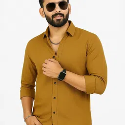 VORTEX Men Original Slim Fit Casual Shirt-image-37