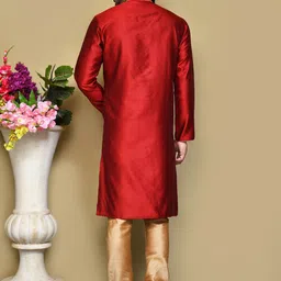 RANAK Men Ethnic Motifs Thread Work Kurta image 5