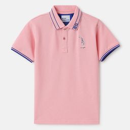 Blue Giraffe Boys Polo Collar Applique T-shirt-picture-42