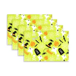 PRAKARTIK 4Pcs Green & Black Digital Printed Table Placemats image 5