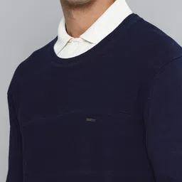 Indian Terrain Self Striped Pure Cotton Pullover Sweaters image 5