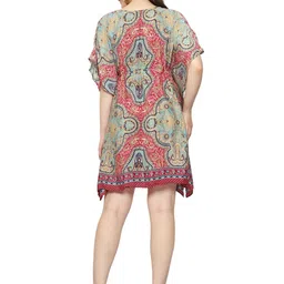 GALE GIRLS Print Batwing Sleeve Kaftan Dress image 3