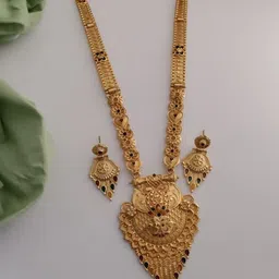 OM KRISHIV COLLECTION Gold-Plated Jewellery Set-picture-14