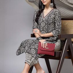 Anouk Rustic Women Ethnic Motifs Printed Kurta with Trousers & Dupatta-picture-17
