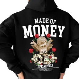 AUSK Men Printed Hooded Sweatshirt image 4