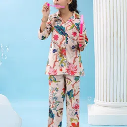 SANSKRUTIHOMES Girls Printed Night suit image 5