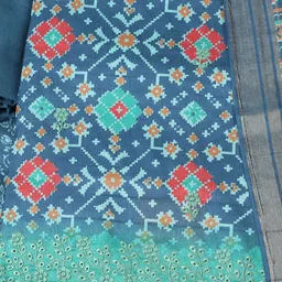 Meena Bazaar Printed Pure Cotton Unstitched Dress Material image 2