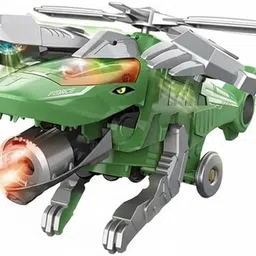 toyspree Transforming Musical Airplane Toy with Auto Turning & Mist Spray Function&Lights image 3
