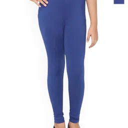 FRENCH KLEIDER Girls Pack Of 2 Mid-Rise Churidar-Length Leggings-picture-16