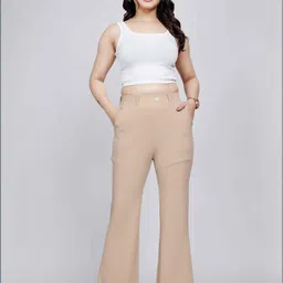 NU CLOTHS Women Pack Of 2 Original High-Rise Pleated Trousers-picture-24