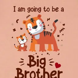 Arvesa I am going to Be Big Brother Printed Bodysuit image 2