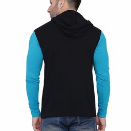 BEYOU FASHION Colourblocked Hooded Slim Fit T-shirt-picture-33