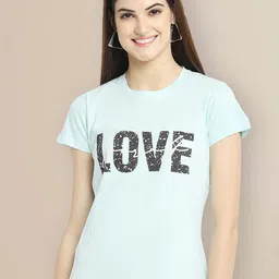 Metronaut Women Typography Printed T-shirt-image-32