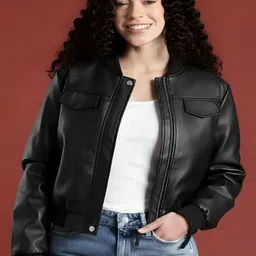 R.Code by The Roadster Life Co. Women Bomber Jacket-picture-12