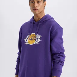 DeFacto Men Graphic Printed Hooded Pullover Sweatshirt-picture-30