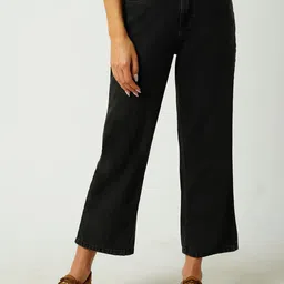 Kraus Jeans Women Cotton Straight Fit High-Rise Jeans-picture-40