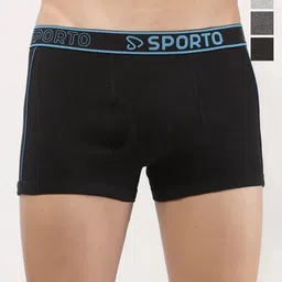 Sporto by Macho Pack Of 4 Mid Rise Short Trunks-picture-16