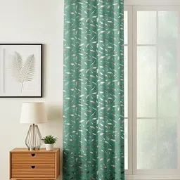 GEET CREATIONS Green & Beige Floral Door Curtain-picture-34