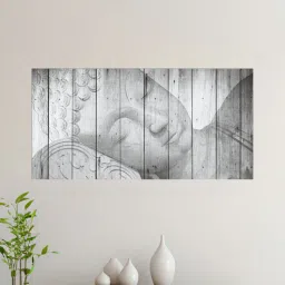 nestroots Framed Buddha Statue in Timeless Monochrome Elegance Wall Painting-picture-20