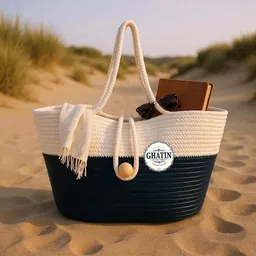 ghatin Women Blue, White Shoulder Bag image 3