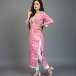 folkiss Men Viscose Rayon Kurti Pant Set image 2