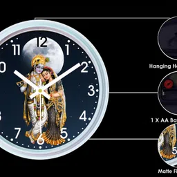 faswld Analog 28 cm X 28 cm Wall Clock image 2