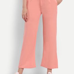 broadstar Women Loose Fit Pink Polyester Trousers-picture-23