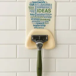 the quirk box Self Adhesive Razor Holder - White image 1