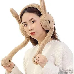 ntr Earmuffs Cute Plush Ear Warmers for Kids/Women & Girls Fluffy Premium for Winter Ear Muff image 5