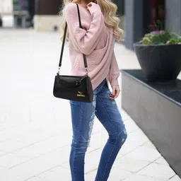 empire Black Women Sling Bag Classy New Trendy Latest Design Shoulder Crossbody Sling Bag For Women image 3