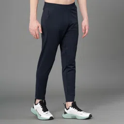 red tape Men Solid Dark Blue Track Pants image 3