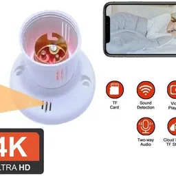 Bzrqx 4K HD WiFi 1080p Wireless Spy Cam Mini Bulb Holder Best Hidden Security Camera Security Camera-image-6