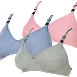 glow wear Pack of 3 Women Full Coverage Non Padded Bra image 3