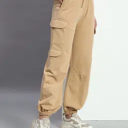 q-rious Women Comfort Fit Multicolor Cotton Blend Trousers image 4