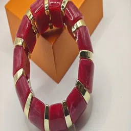 SAPRAA TRENDS Women Gold Plated Elasticated Bracelet image 5