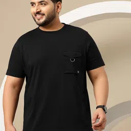 Sztori Plus Size Pure Cotton Pocket T-shirt image 4