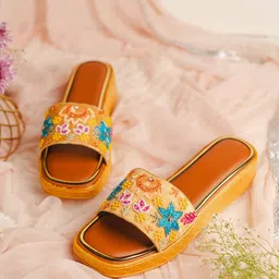 TheChokri Women Open Toe Flats-image-11