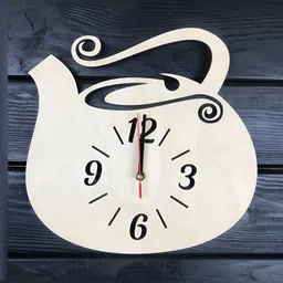 QEZNEF Beige Solid Traditional Wall Clock-picture-40