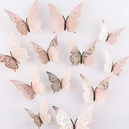 INDIAN ROYALS Blue & Grey Butterflies Printed Self-Adhesive & Durable Wall Sticker-picture-16