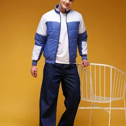 HERE&NOW Colourblocked Padded Bomber Jacket image 5