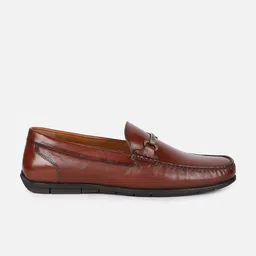Van Heusen Men Leather Round Toe Horsebit Loafers image 3