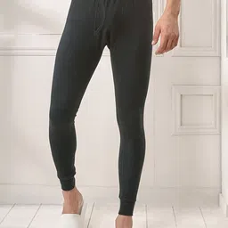 INFERNO Men Ribbed Mid-Rise Thermal Bottoms-image-21