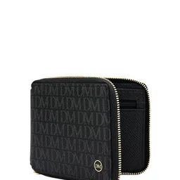Da Milano Men Brand Logo Printed Leather Two Fold Wallet With RFID Feature image 2