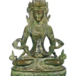 Exotic India Green Buddha Figurine Showpiece-picture-37