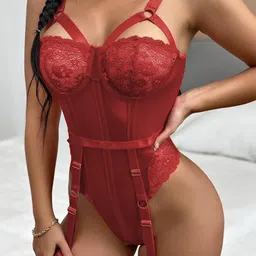VAGHBHATT One Piece Baby Doll With Garter Belt image 2