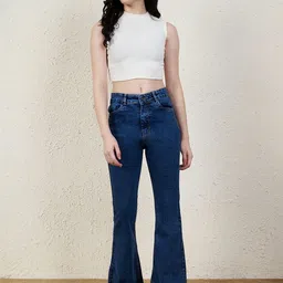 A1TUFF Women Jean Bootcut High-Rise Stretchable Jeans image 2