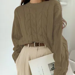 StyleCast Women Cable Knit Pullover-image-70