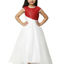 Wish little Satin Fit & Flare Maxi Dress image 1